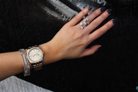 the rolex wearing diamond ring wearing|rolex rings for sale.